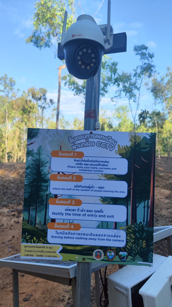 กล้องลงทะเบียนของเส้นทางธรรมชาติดอยนางเมาะ